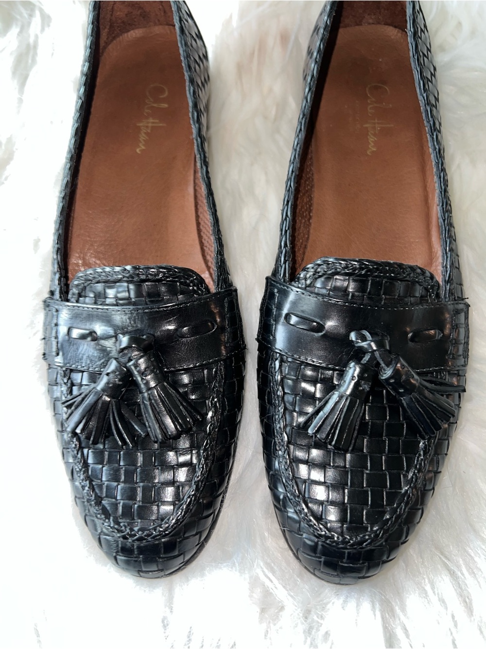 Cole Haan Collections Woven Tassel Loafers Made in Italy - Picture 5 of 6
